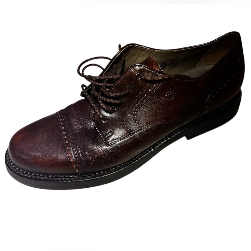 Timberland Waterproof Brown Leather Comfort Oxfords Men’s Lace Up Shoes